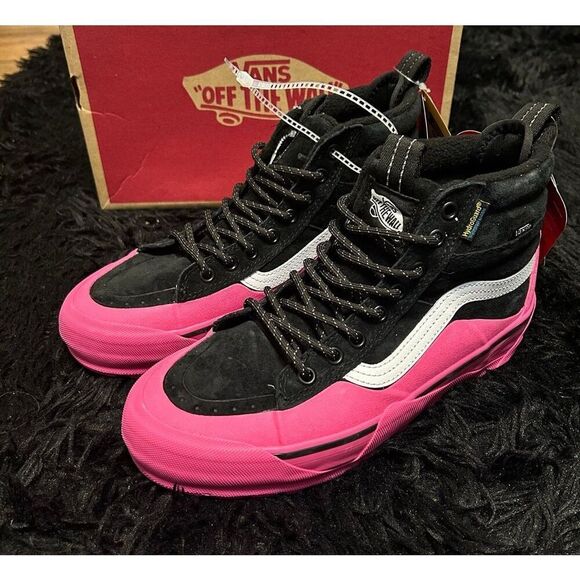 VANS sk8-hi top MTE-2 Dip black pink lace up shoes boots women’s 8 new - Picture 8 of 9